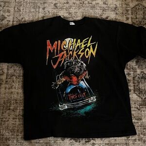 Michael Jackson Graphic T-Shirt THRILLER Size 2X - ANVIL